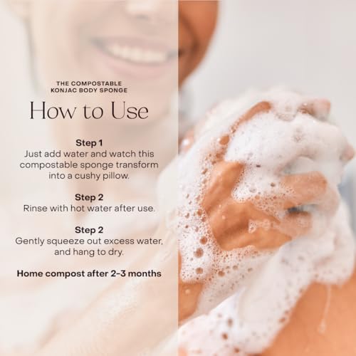 Compostable Konjac Sponge