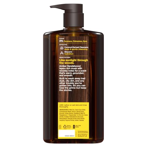 Amber Sandalwood Body Wash for Men