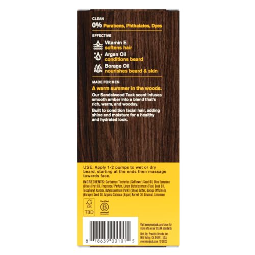 Hydrating Beard Oil Sandalwood Teak