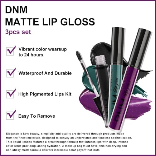 Black Green Purple Matte Set