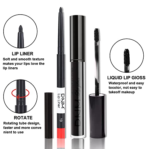 Black Matte Lipstick Liner Set