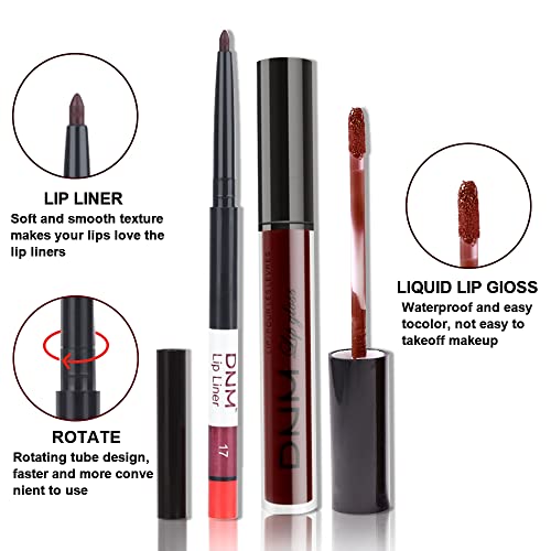Burgundy Matte Lipstick Liner Set