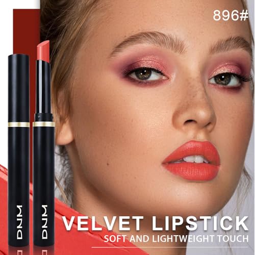 Orange Coral Red Velvet Matte Lipstick Long Lasting for Women Gift