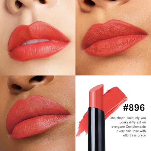 Orange Coral Red Velvet Matte Lipstick Long Lasting for Women Gift