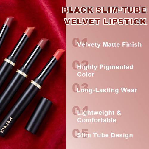Orange Coral Red Velvet Matte Lipstick Long Lasting for Women Gift