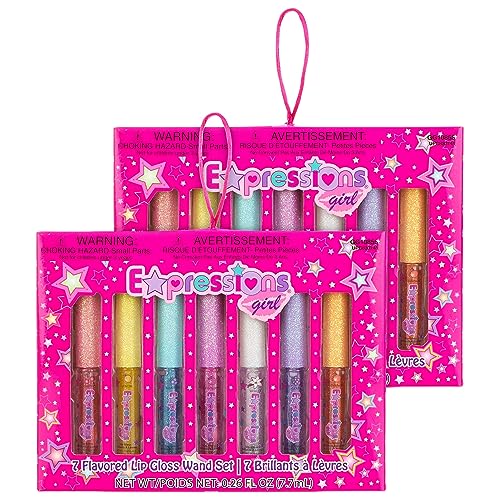 14pc Fruity Flavored Lip Gloss Set - Assorted Fruit Flavor Lip Glosses