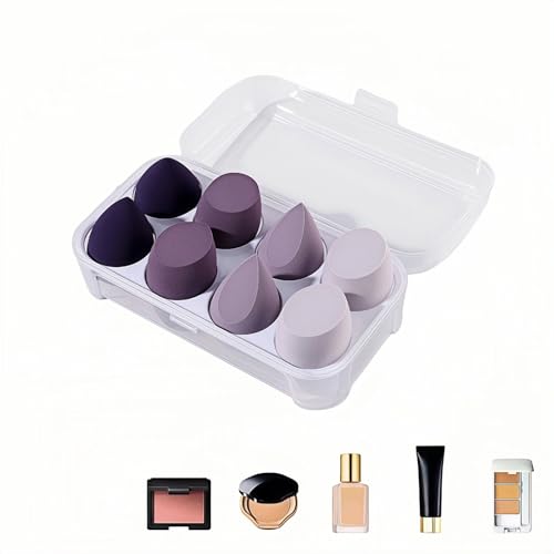 8pcs Makeup Sponges Set - Latex-Free, Blending Beaut