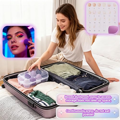 8pcs Makeup Sponges Set - Latex-Free, Blending Beaut