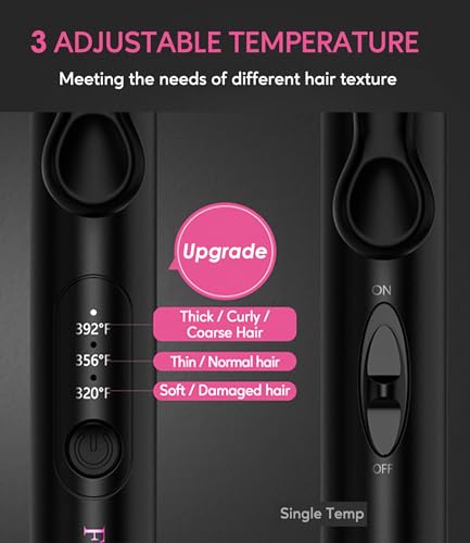 Mini 3 Barrel Hair Waver Portable Beach Wave Curling Iron Short Hair