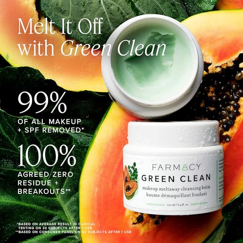 Makeup Remover Cleansing Balm - Green Clean Waterproof Makeup Remover Balm + Oil Cleanser