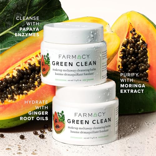 Makeup Remover Cleansing Balm - Green Clean Waterproof Makeup Remover Balm + Oil Cleanser