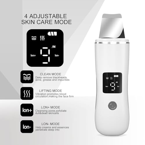 Face Scrubber Skin Spatula Blackhead Remover 4 Modes