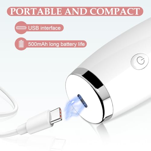 Blackhead Remover Pore Vacuum 5 Attachments 3 Suction Levels White