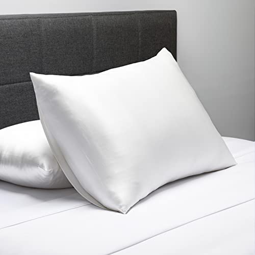 25mm White Queen Silk Pillowcase