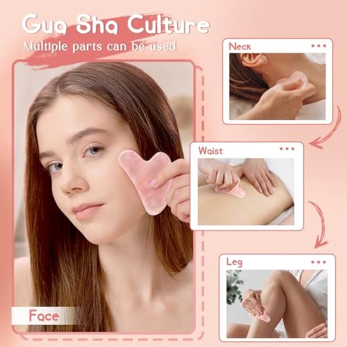 Rose Quartz Gua Sha Facial Tool