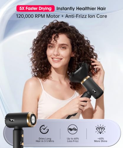 Dual Voltage Travel Hair Dryer with Diffuser