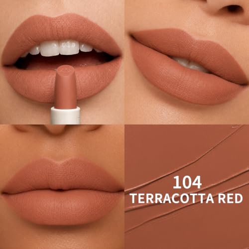 Matte Lipstick Terracotta Red 104