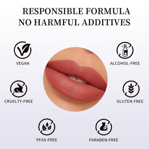 Matte Lipstick Terracotta Red 104
