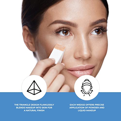 ForPro Beauty Wedges, 100ct, Latex Free Foam Sponges