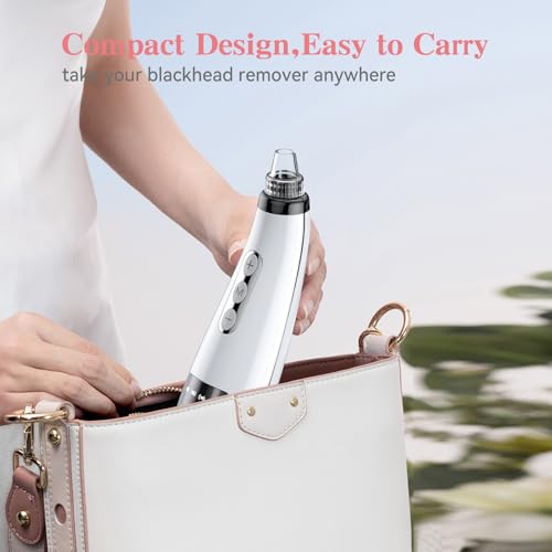 Blackhead Remover Vacuum Facial Pore Extractor 5 Suction Levels 5 Probes