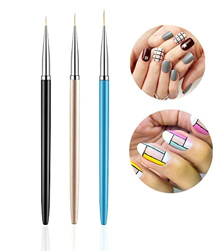 5PCS Dotting Pens with 3 PCS Nail Painting Brushes