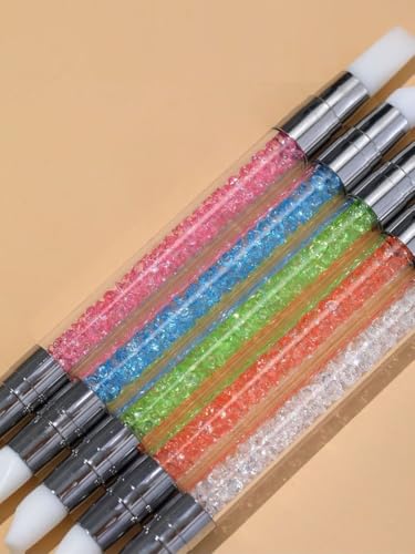 5pcs Nail Sculpture Pen - Dual Tipped Silicone Nail Tools