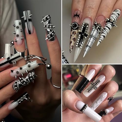 3D Cone Spike Nail Charms