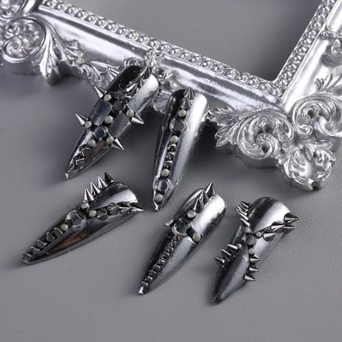 3D Cone Spike Nail Charms