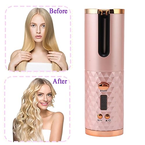 Cordless Automatic Curling Iron Wireless USB Rechargeable