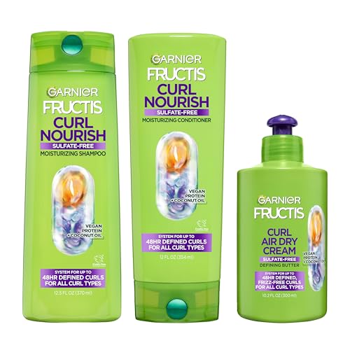 Fructis Curl Nourish Moisturizing Shampoo & Conditioner Set for Curly Hair