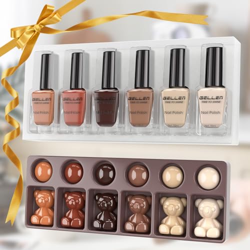chocolate brown nail polish no lamp