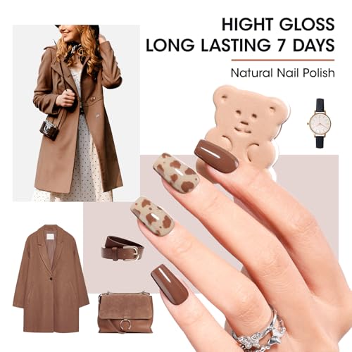 chocolate brown nail polish no lamp