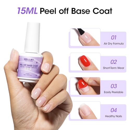 Quick Dry Peel off Gel Base Coat Short-Term Wear