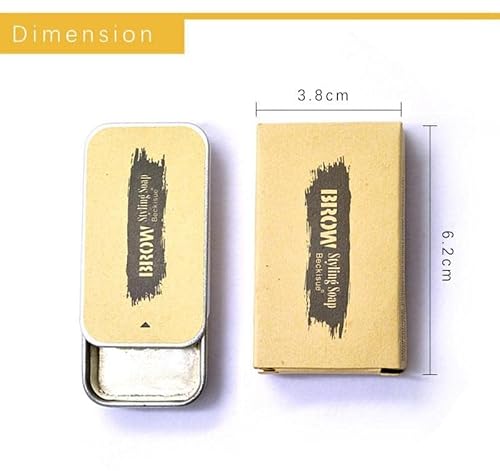 Brows Makeup Gel Soap - Brows Kit - With Eyebrow Brushes for Natural Eyebrows - Eyebrow So
