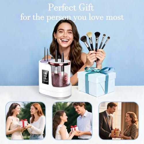 Electric Makeup Brush Cleaner and Dryer 3-in-1