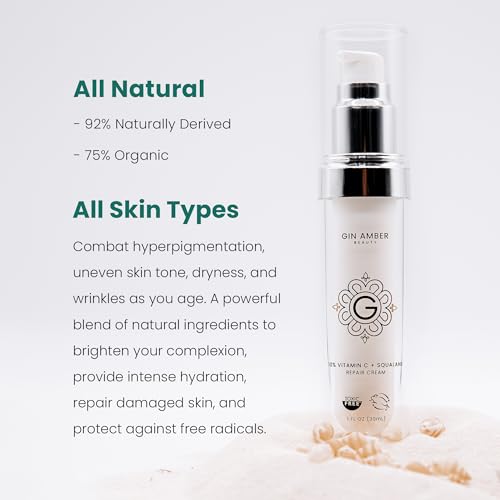 Gin Amber Beauty Vitamin C 10% + Squalane Repair Face Cream -
