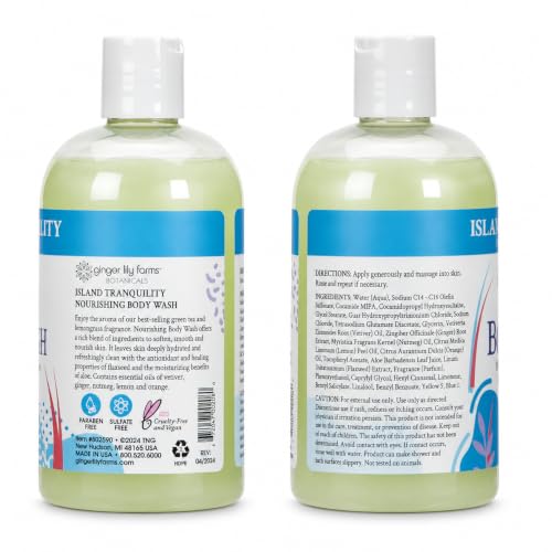 12 fl oz Nourishing Body Wash, Green Tea/Lemongrass Scent
