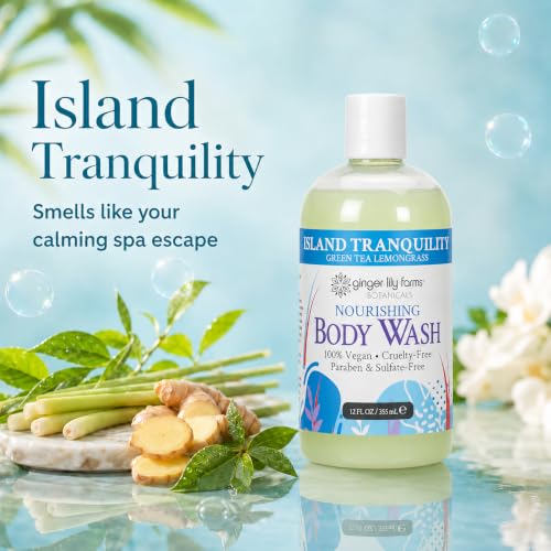 12 fl oz Nourishing Body Wash, Green Tea/Lemongrass Scent