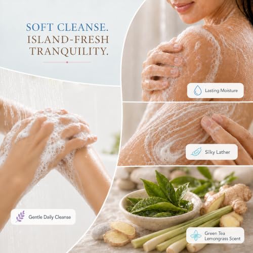 12 fl oz Nourishing Body Wash, Green Tea/Lemongrass Scent