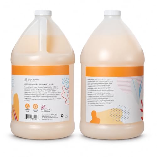 Botanicals Nourishing Body Wash, Coco Mango, 100% Vegan & Cruelty-Free, Coconut Mango Scent, 1 Gallon (128 fl oz) Refill
