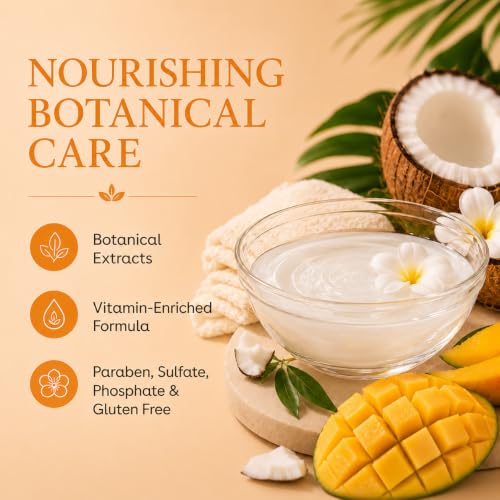 Botanicals Nourishing Body Wash, Coco Mango, 100% Vegan & Cruelty-Free, Coconut Mango Scent, 1 Gallon (128 fl oz) Refill