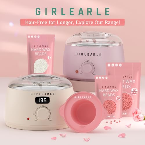 1LB Wax Beads for Hair Removal Sensitive Skin with Rose Formula