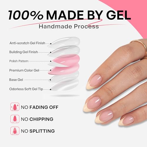 32Pcs Press On Nails Soft Gel Fake Nail