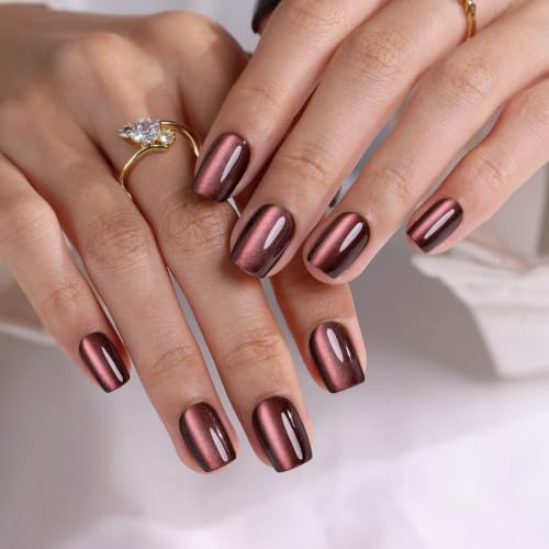 32Pcs Soft Gel Press on Nails with Glue
