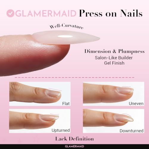 Burgundy Emo Fake Nails Short Oval