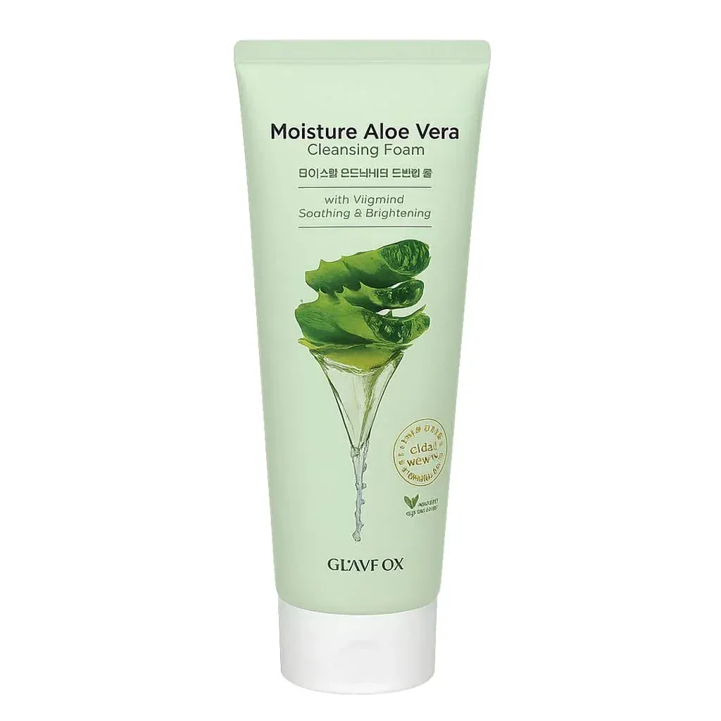 Aloe Vera Cleansing Foam with Vitamin C, 5.29 Fl Oz