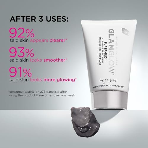 SUPERMUD Instant Clearing Treatment Face Mask | For Acne Prone Skin and Oily Complexion | 