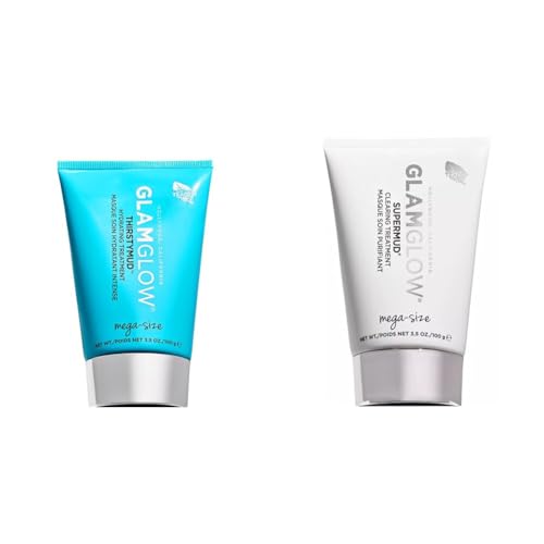 THIRSTYMUD + Super Mud Treatment Face Mask Set | Hydrates with Hyaluronic Acid