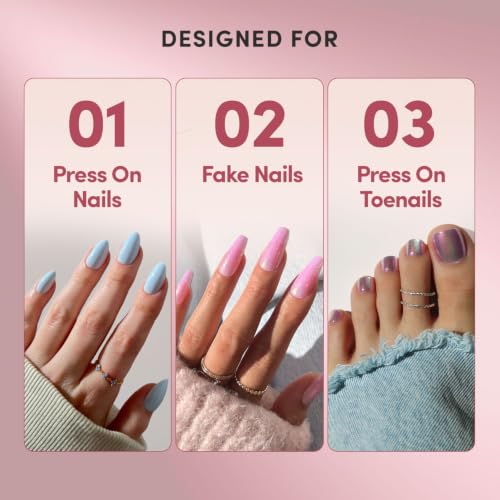Super Strong Brush On Nail Glue | Brush Tip Applicator