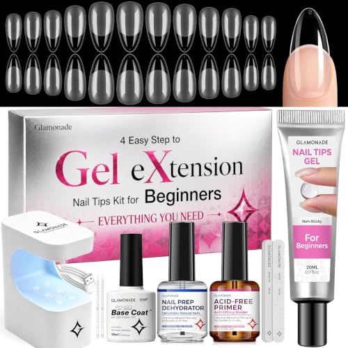 Nail Extension Starter Kit, Medium Almond